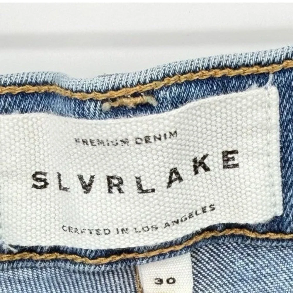 SLVRLAKE Beatnik Ankle Jeans Womens 30 High Rise Slim Leg Blue Skies City Luxury